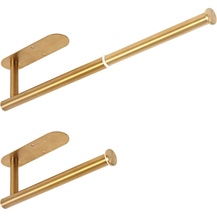 Gold under cabinet discount paper towel holder